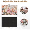 thumbnail image 3 of Coffee Mat for Countertops, Flower Rose Peony Retro Dish Drying Mat 2 Pcs for Kitchen Coffee Bar Accessories, Coffee Maker Espresso Machine Dish Rack Hide Stain Rubber Backed 12x19in, 3 of 6