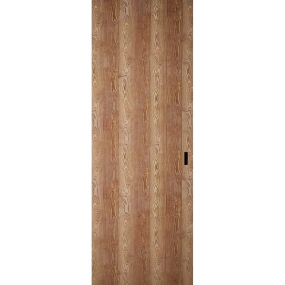 Hidden Barn | Planum 0010 Walnut | Sturdy Finished Flush Modern Doors | Magic Concealed Sliding Set 18" x 80"