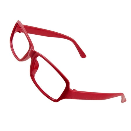 Unique Bargains Unique Bargains Red Plastic No Lens Eyewearing Eyeglasses Frame for Girls New