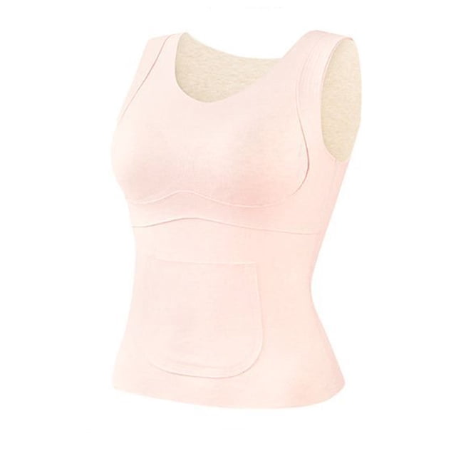 Camiseta de tirantes de cuello redondo para niña, ropa interior de color liso para estudiantes de desarrollo, con terciopelo y acolchado en el pecho, camiseta de tirantes de cuello redondo para niña,