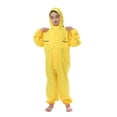 thumbnail image 3 of Favoffer Kids Rain Suit Solid Color Thickened Waterproof Reflective Striped One Piece Full Length Raincoat Long Pants Bottoms for Outdoor Camping Hiking Travel School 3-14Y, 3 of 4