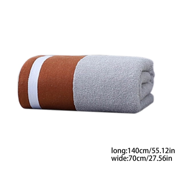 Fesfesfes Cotton Bath Towel 28x55 Inch Absorbent Fast Drying Lightweight Toweling for Training Use and Post Workout Recovery