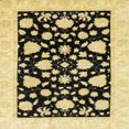 thumbnail image 1 of Ahgly Company Indoor Square Abstract Mustard Yellow Oriental Area Rugs, 3' Square, 1 of 6