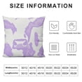 thumbnail image 5 of BANET  Soft Pillow Covers Cute Cow Print Purple Throw Pillow Case, Short Plush Cushion Case Pillowslip for Sofa Couch Bed Chair 22x22in, 5 of 5