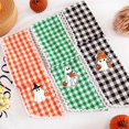 thumbnail image 5 of Halloween Wreath Sash Bow, Plaid Ghost Print Ribbon for Front Door Wreath, Fall Garland & Farmhouse Decor, 5 of 10