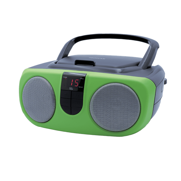 Proscan Portable CD Radio Boombox, Green, PRCD243M - Walmart