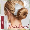 thumbnail image 1 of Fiudx Diadema Ligera de Pelofrance con Estampado Coreano de Flores de Donut, 2 Unidades, 1 of 2