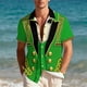thumbnail image 4 of Ceisia St. Patrick's Day Men's Unisex Hawaiian Shirt | Summer Beach Casual Short Sleeve Button Down Gift Printed Top, 4 of 9