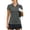 Dark Grey, variant on Golf Shirts Women Short Sleeve Shirts V Neck Polo Moisture Wicking Tennis Tshirts Cute Hawaiian Shirt