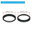 thumbnail image 2 of Uxcell 37mm-39mm Step Up Ring with Cleaning Cloth, 2 Pack Camera Lens Filter Adapter Ring, Black, 2 of 6