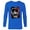 Navy, variant on Dawn of the Planet of the Apes Biohazard Pandemic Ape Skull - Long Sleeve T-Shirt for Men - Customized-Navy