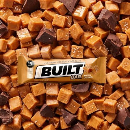 Built Bar Protein Bar, Salted Caramel, Gluten Free, 12 Count