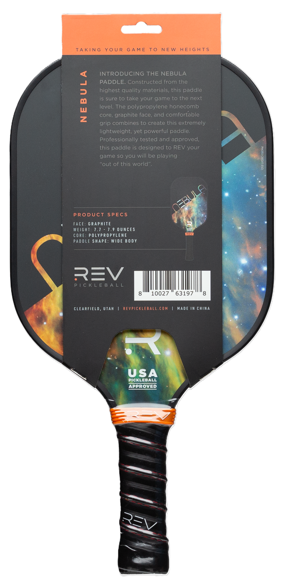 REV Nebula Pickleball Paddle, Graphite, 7.5oz photo 3