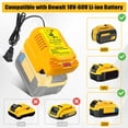 thumbnail image 3 of Cargador de Batería HXTMOJU 20V Compacto con Pantalla LED 110-220V, 3 of 7