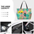 thumbnail image 3 of Easygdp Colorful Palm Leaves Bolsa de Viaje de Playa de Gran Capacidad, Bolsa Tote Perfecta para la Playa, Escapadas de Fin de Semana y Viajes, 3 of 7