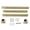 Brass, variant on Kingston Brass VPB3328SQ7H Monarch Console Sink Legs Wall Support, Brushed Brass