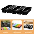 thumbnail image 5 of BRIGHTFUFU Germination Tray Rack 2Pcs Black Plastic Storage Holder For Nursery Tray Racks And Cultivation 35.4X11.8Inches, 5 of 8