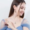 thumbnail image 4 of Gorgeous AAA+ Cubic Zircon Flower Yellow Lady Necklace Earrings Ring Jewelry Set, 4 of 9