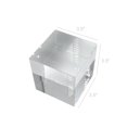 thumbnail image 4 of FixtureDisplays® 3.5x3.5x3.5" Riser Paper Weight Clear Crystal Cube Riser Solid Block 16765-3.5INCH, 4 of 5