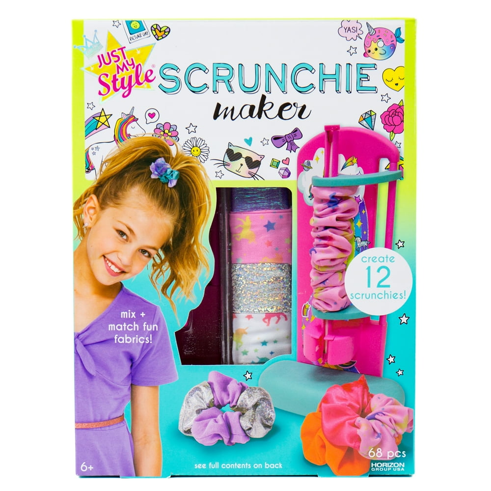 Just My Style D.I.Y. Scrunchie Maker, Makes 12 Scrunchies, Ages 6