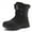 Black, variant on Womens Snow Boots Waterproof Anti-Slip Warm Winter Boots Outdoor Casual Mid-Calf Boots