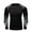 White&Black, variant on iiniim Men's Compression Long Sleeve Rash Guard Quick-Dry UPF 50+ Swim Shirt Athletic T-Shirts Top