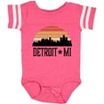 thumbnail image 3 of Inktastic Detroit Michigan Skyline Retro Boys or Girls Baby Bodysuit, 3 of 5