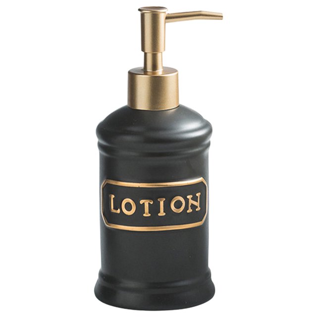 Botella de bomba de jabón Botella de de jabón de fregadero para loción de aceites de Negro Gloria Botella dispensadora de loción