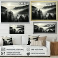 thumbnail image 4 of Designart "Misty Mountain Morning: A Mystery" Minimalism Floater Framed Canvas Prints, 4 of 5