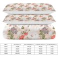 thumbnail image 2 of HAHDAXIA Floral Pattern Bedding Solid Comforter Set for All Seasons,3 Pieces(1 Comforter+2 Pillowcases),Soft Microfiber Bedding Set Queen(90"x90"), 2 of 7