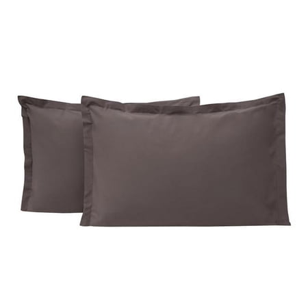 Yatas Bedding 01617626 2 Piece 20 x 40 in. King Size Penny Pillow Case - Anthracite