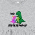 thumbnail image 4 of Inktastic Little Sistersaurus Girls Baby Dress, 4 of 5