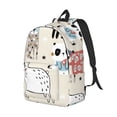 thumbnail image 2 of Daiia Hand Drawn Animals Vintage Canvas Backpack for Men and Women ,Hiking Backpack,Travel Laptop Bag for School,Large Capacity Backpack, 2 of 8