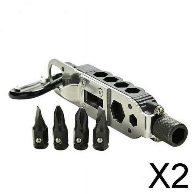 Destornillador multifuncional compacto shamjiam llave hexagonal portátil 2 piezas