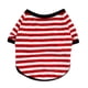 thumbnail image 1 of Ropa para Mascotas Camisa a rayas de cuello redondo para perros Ropa para mascotas Ropa para perros pequeños estilo coreano, 1 of 4