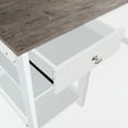 thumbnail image 5 of Saint Birch Finley White 59-inch L-Shape Desk, 5 of 5