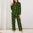 thumbnail image 2 of Kdxio Hohey Bee Women's Pajama Sets Long Sleeve Button Down Sleepwear Nightwear Soft Pjs Lounge Sets-Medium, 2 of 7