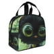 thumbnail image 2 of Easygdp Cute Big-Eyed Black Cat Bolsa Térmica Premium - Tela Oxford Impermeable, Gran Capacidad, Bolsillo Frontal, Unisex para Trabajo, Escuela, Actividades al Aire Libre y Picnics, 2 of 8