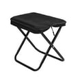 thumbnail image 4 of Taburete plegable para acampar, reposapiés, silla de picnic, práctico asiento de campamento, reposapiés para pintar, barbacoa, jardín, senderismo y Negro, 4 of 8