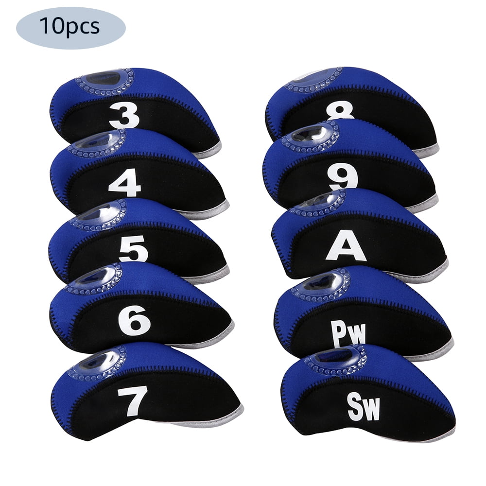 10x Neoprene Golf Club Iron Head Cover Set Fit Titleist Callaway Ping