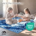 thumbnail image 4 of ODIKA 2'x3' Machine Washable Non-Slip Area Rug, Luxurious Abstract Topiary Composition High Traffic Rug, Blue, 29172, 4 of 7