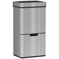 thumbnail image 1 of HOMCOM 19 Gallon Sensor Trash Can, Touchless Garbage Can w/ 3 Compartments, 1 of 10