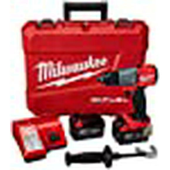 M18 Fuel 18V 1/2" Cordless Hammer Drill Driver Kit - with 2 Batteries, Charger and Tool Case