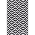 thumbnail image 6 of nuLOOM Kellee SpinClean Machine Washable Modern Diamonds Area Rug, 3' x 5', Kellees Black, 6 of 9