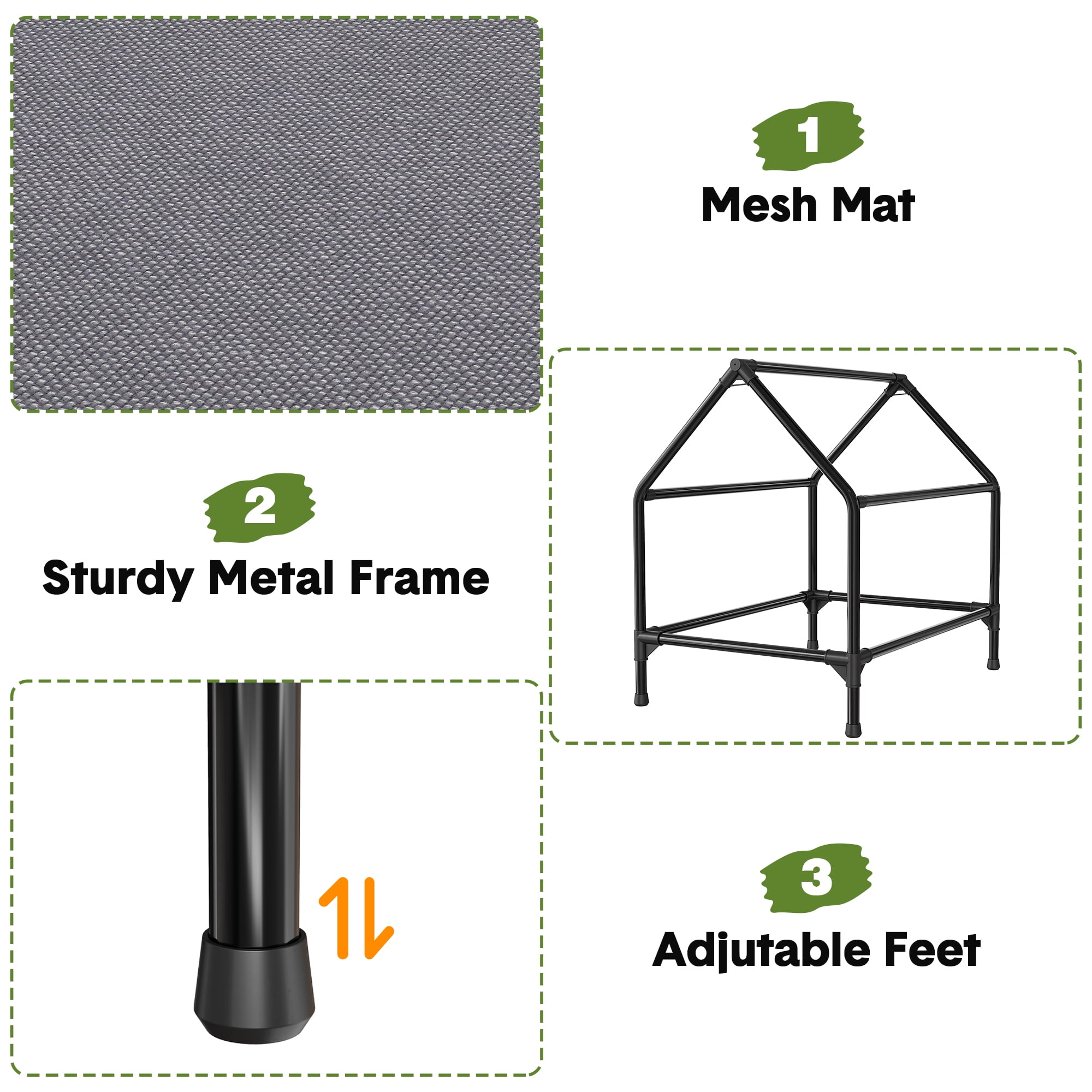 Dog House, Weatherproof 600D Oxford Canopy, 2 Top Windows, Breathable Mesh Fabric Bed, Dog Tents Shelter Kennel, Medium Dog House for Outdoor Indoor