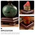 thumbnail image 6 of ifundom Small Dark Red Wooden Stand for Vase and Flower Pot, Decorative Base Holder, 1 Pack, 6 of 6