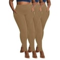 thumbnail image 2 of WJHWSX Leggings for Women,Yoga Pants With Pockets for Women,Womens Yoga Pants,Butt Lifting,Comfort Fit,Solid,Polyester,Khaki,XL(US:10), 2 of 9