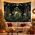 thumbnail image 3 of Armchair Bookshelf Cat with Mushroom House Spotted, Cozy Dark Academia for Book Lovers, Aesthetic Wall Decor, Mother'S Day Gift, Tapestry Wall Hanging for Dorm and Living Room, 3 of 7