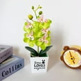 thumbnail image 6 of SPRING PARK Artificial Butterfly Orchid Flower Plants In Pot Fake Home Wedding Party Decor, 6 of 7