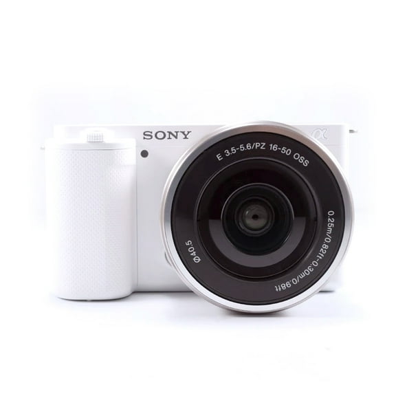 Sony Alpha ZV-E10 - APS-C Interchangeable Lens Mirrorless Vlog Camera Kit - White( (Sold without manufacturer warranty)